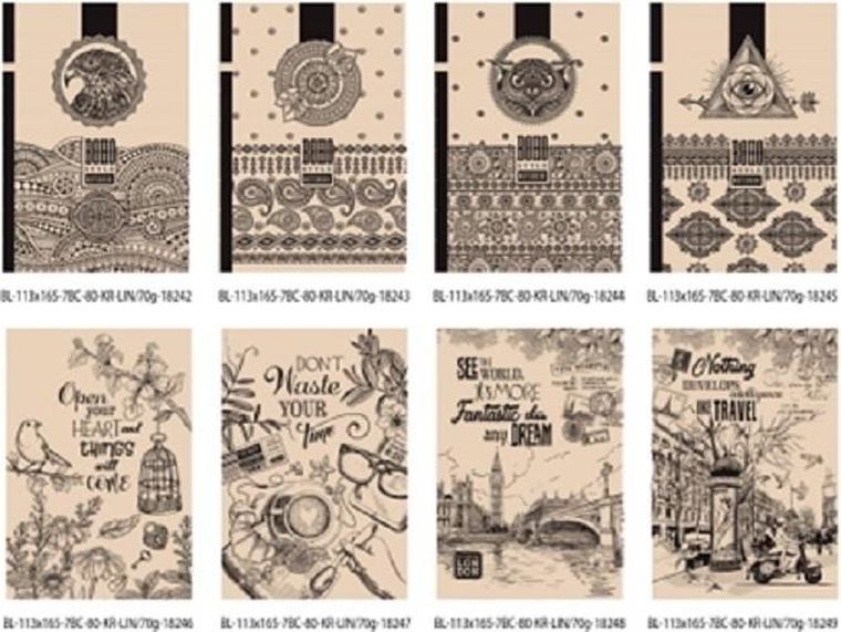 Fresh, notatnik ozdobny 113-165/80K, linia, 1 szt.