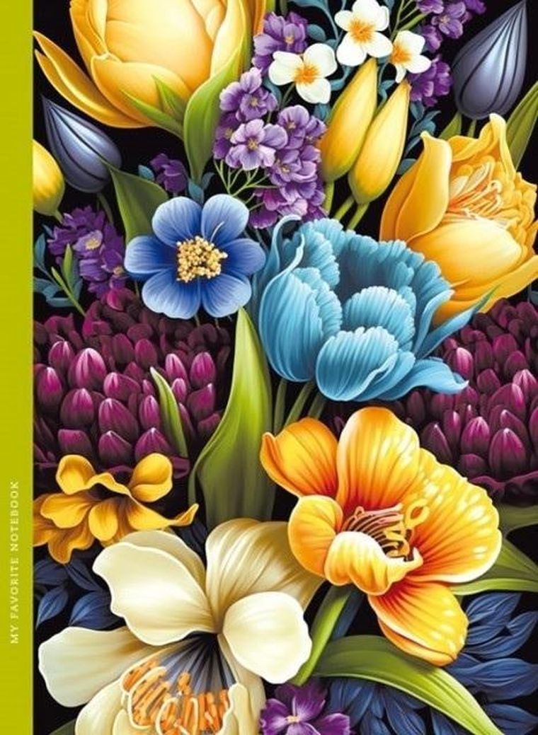 Fresh, notatnik ozdobny, 143-200, 48 kartek, kratka, flora, 1 szt.