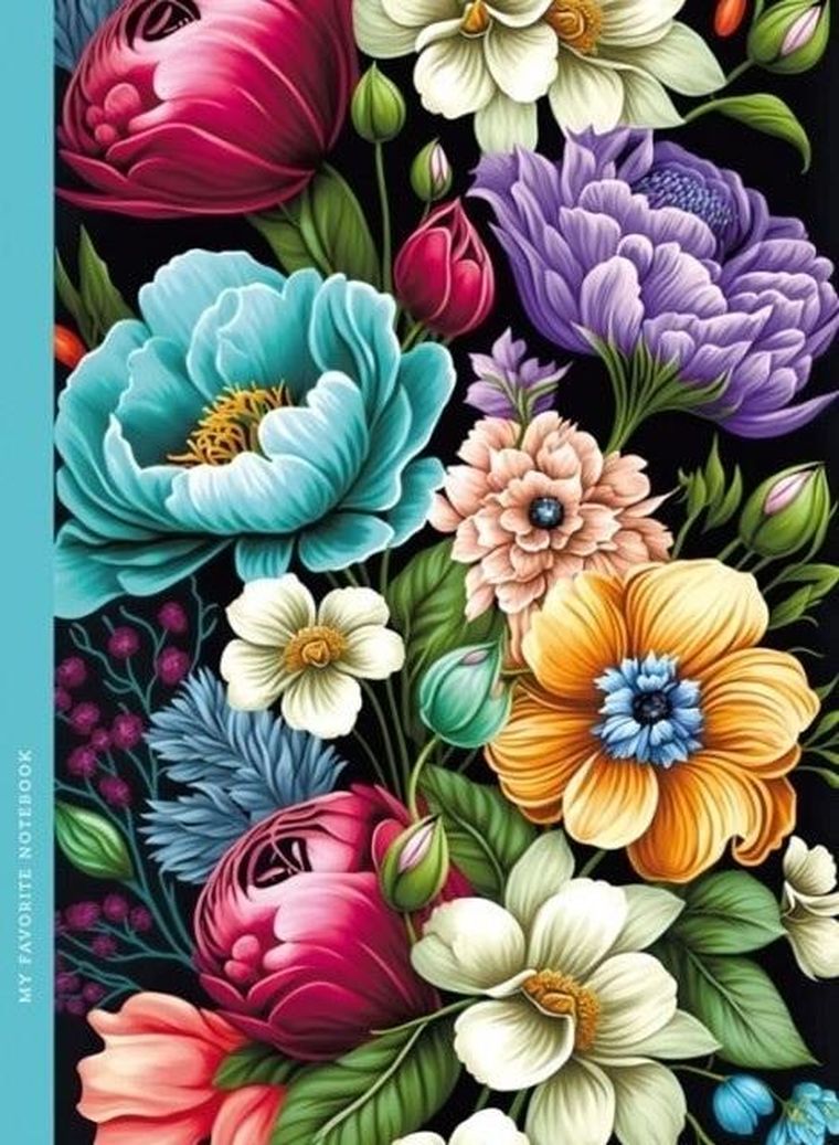 Fresh, notatnik ozdobny, 143-200, 48 kartek, kratka, Flora, 1 szt.