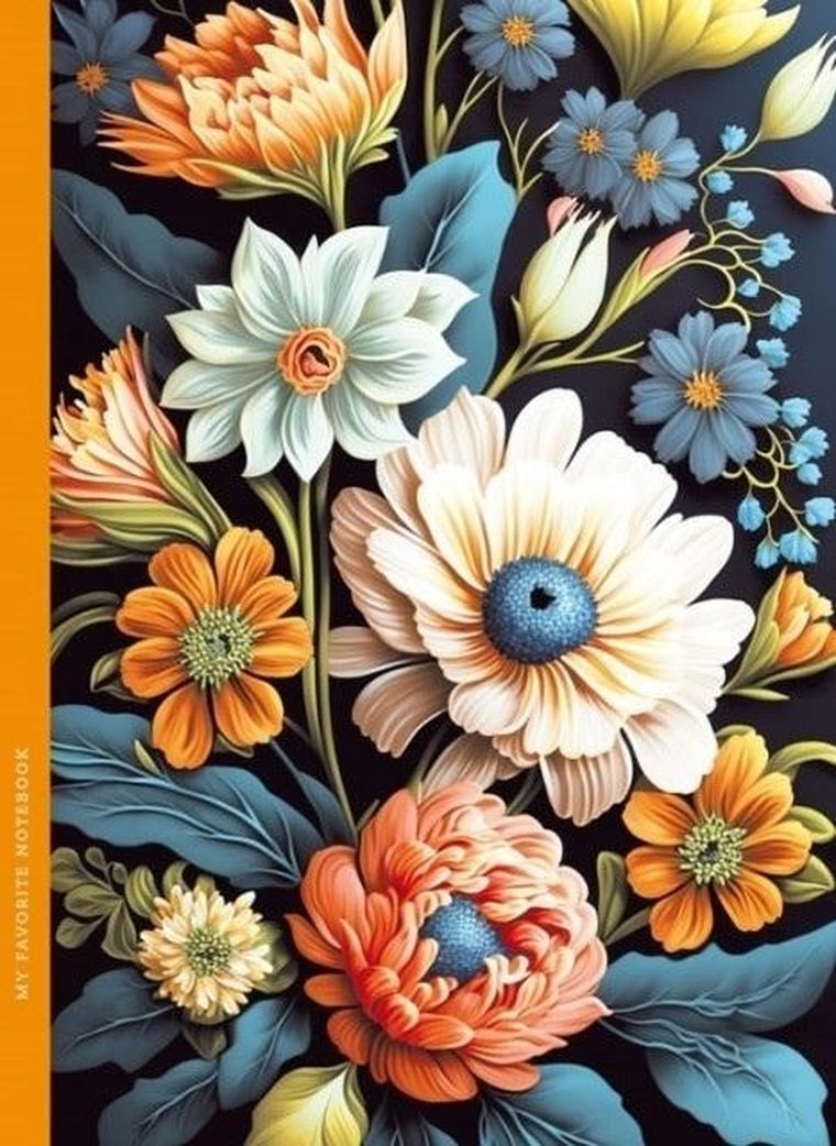 Fresh, notatnik ozdobny, 143-200, 48 kartek, kratka, Flora, 1 szt.