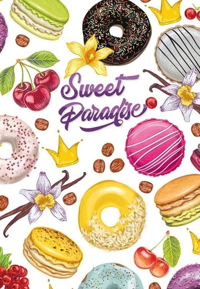 Fresh, notatnik ozdobny, 143-210, 80 kartek, kratka, Słodkości, 1 szt.