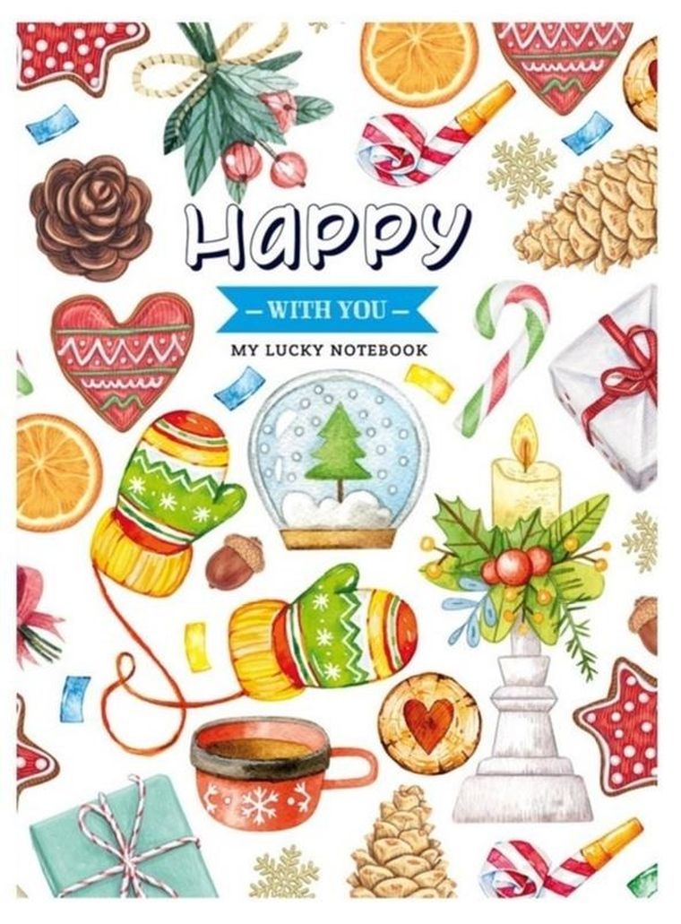 Fresh, notatnik ozdobny, 145-197, 64 kartki, kratka, Happy, 1 szt.