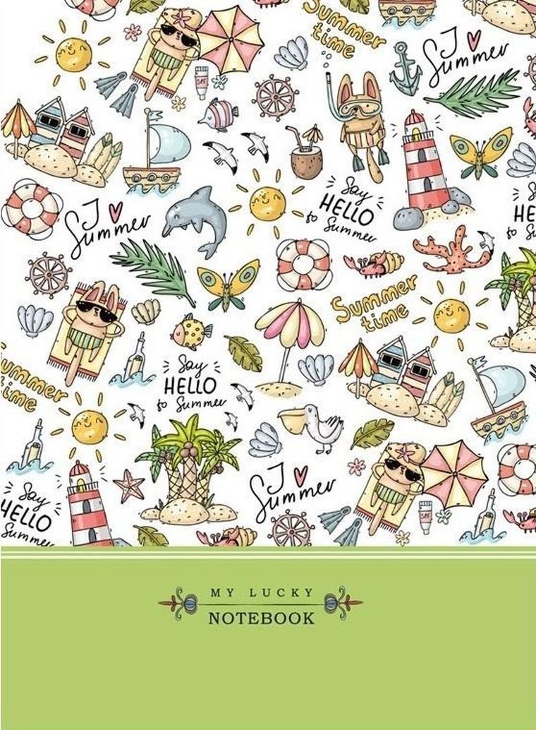 Fresh, notatnik ozdobny, 145-197, 64 kartki, kratka, Plaża, 1 szt.