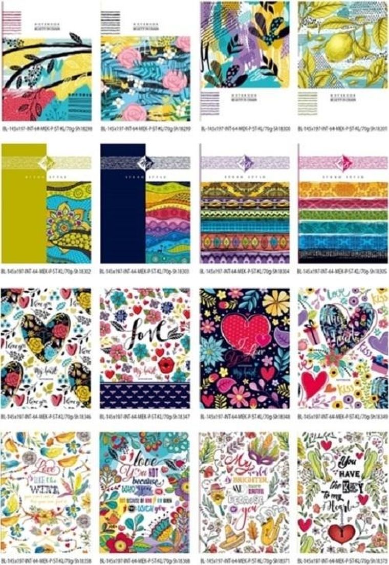 Fresh, notatnik ozdobny 145-197/64K kratka, 1 szt.