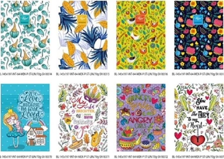 Fresh, notatnik ozdobny 145-197/64K linia, 1 szt.