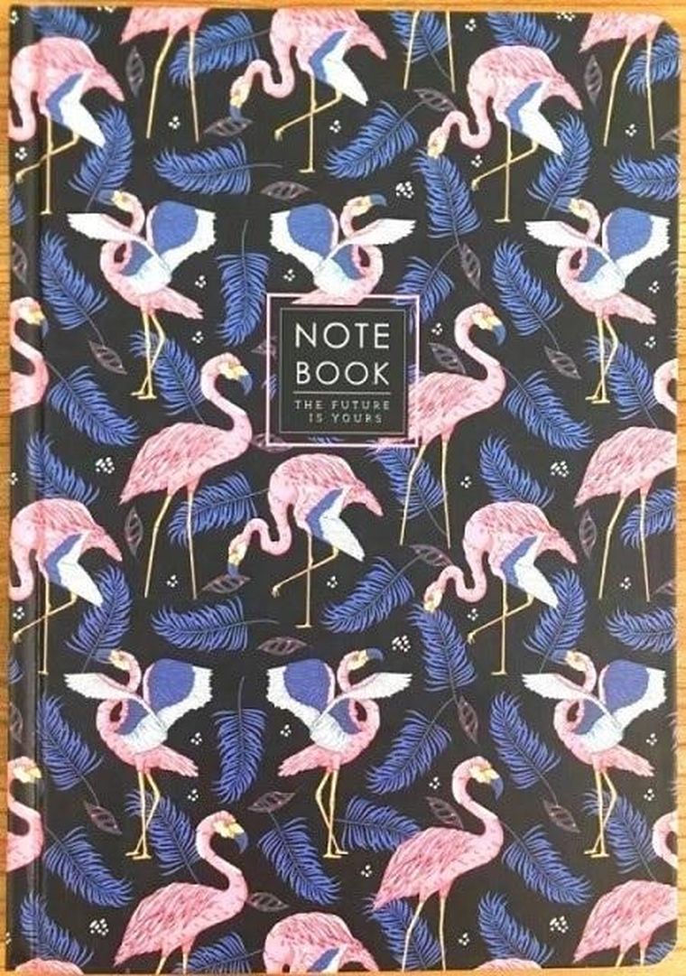 Fresh, notatnik ozdobny A5, 64 kartek, kratka, flamingi, 1 szt.