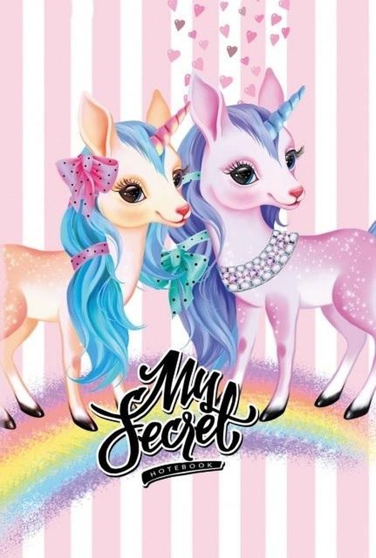 Fresh, pamiętnik, 48 kartek, kratka, Jednorożce