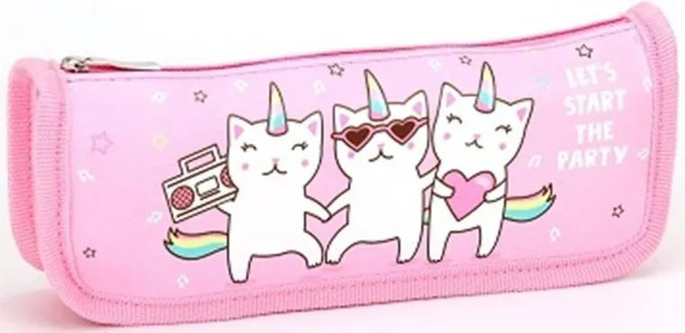 Fresh, piórnik, kiciorożki, różowy