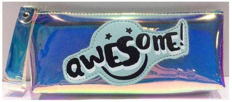 Fresh, piórnik saszetka, przezroczysty, Awesome!
