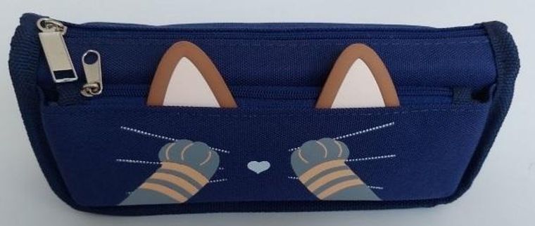 Fresh, piórnik saszetka, uszy i łapki, Kot