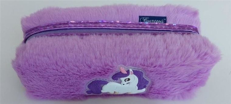 Fresh, piórnik tuba, duża, Jednorożec, fiolet futerko