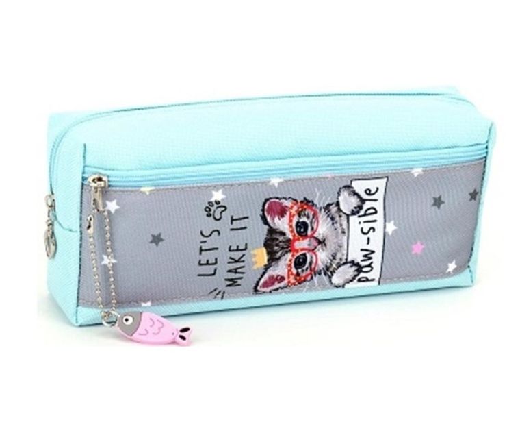 Fresh, piórnik tuba, duża, Kotek z rybką