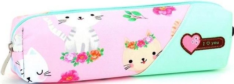 Fresh, piórnik tuba mała, Kotki, seledyn