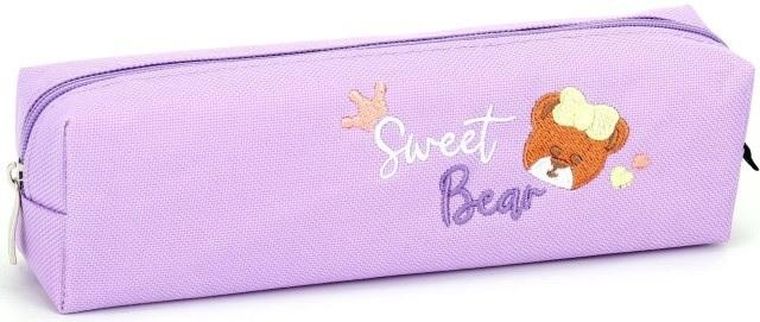 Fresh, piórnik tuba mała, Niedźwiadek, fiolet