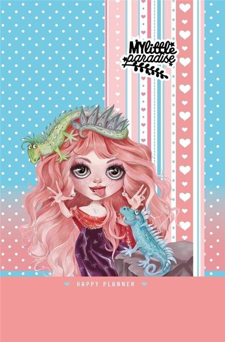 Fresh, planer dla dziewczynek, brokat, różowy, 96 kartek