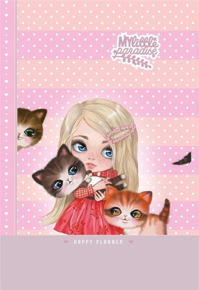 Fresh, Planer dla dziewczynek, brokat, różowy, 96 kartek