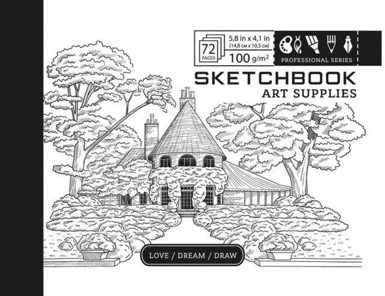 Fresh, szkicownik, 148-105 mm, 72 kartki, 100g, Dom