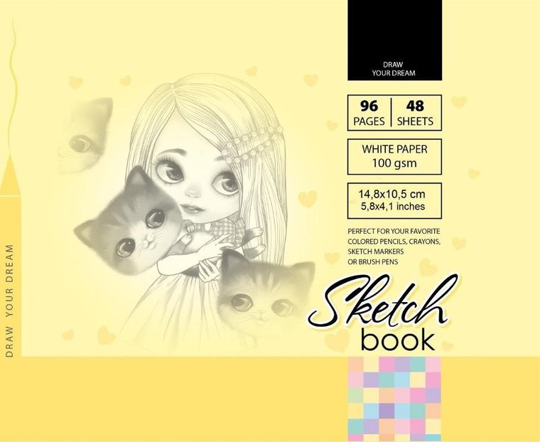 Fresh, szkicownik, 148-105 mm, 96 kartek, 100g