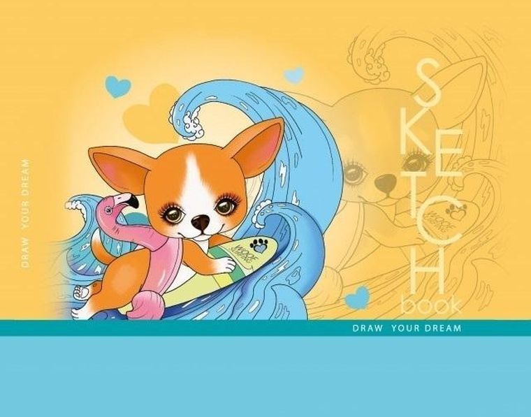 Fresh, szkicownik, 148-105 mm, 96 kartek, 100g, Surfing