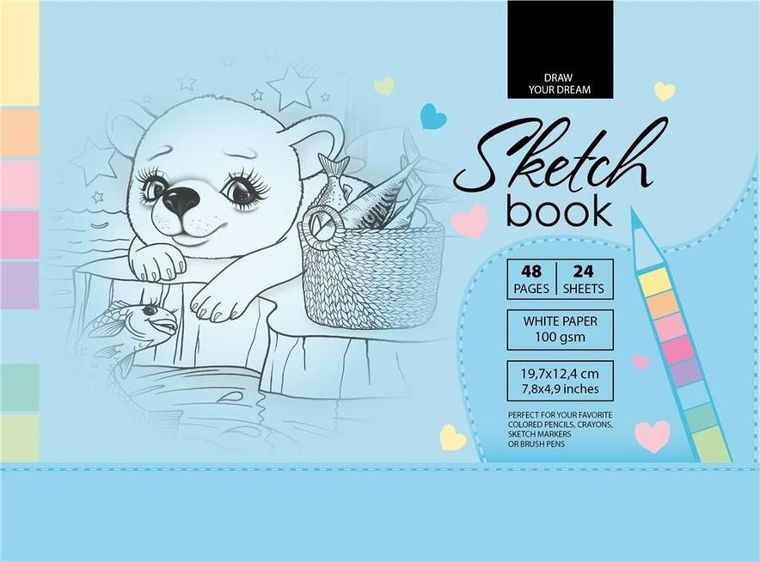 Fresh, szkicownik, 197-124 mm, 48 kartek, 100g