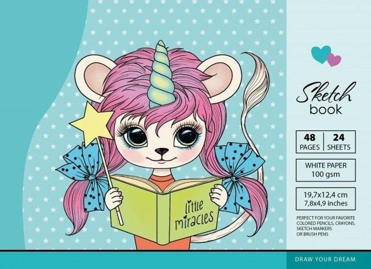 Fresh, szkicownik, 197-124 mm, 48 kartek, 100g, Wróżka