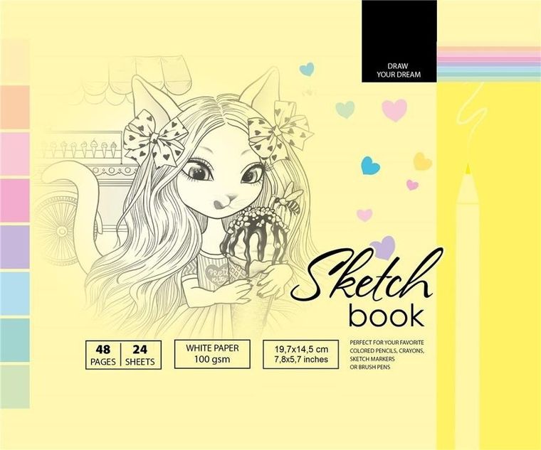 Fresh, szkicownik, 197-145 mm, 48 kartek, 100g