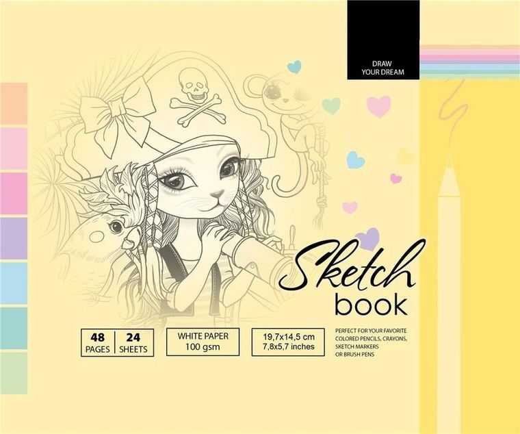 Fresh, szkicownik, 197-145 mm, 48 kartek, 100g