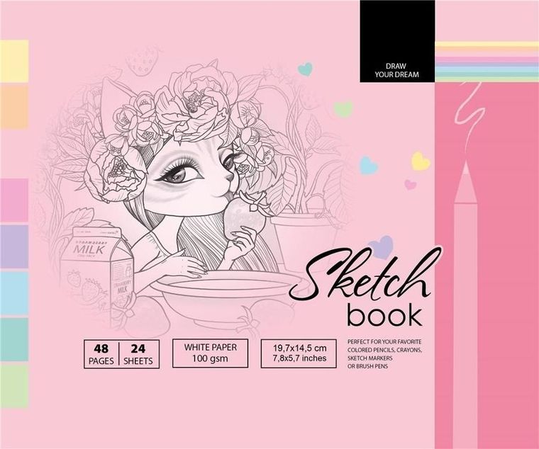 Fresh, szkicownik, 197-145 mm, 48 kartek, 100g