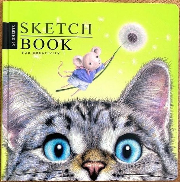 Fresh, szkicownik, 200-200 mm, 24 kartki, 100g, Kotek