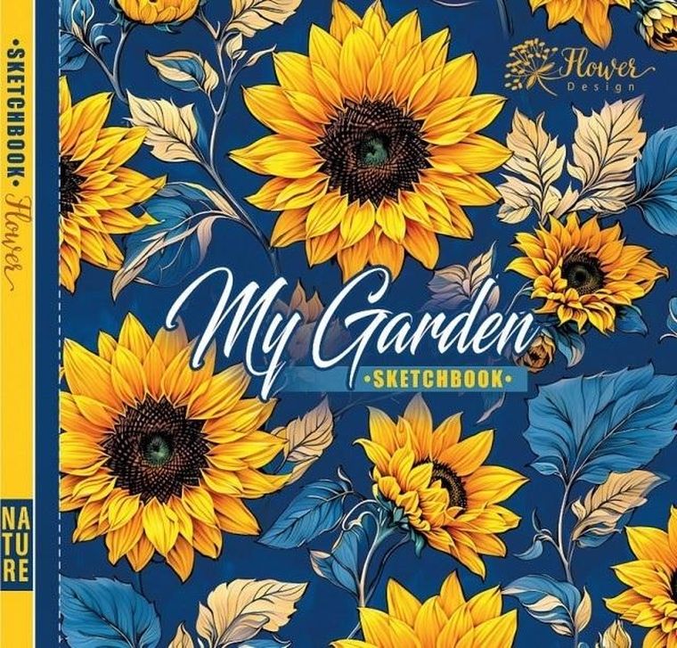 Fresh, szkicownik 200-200 mm, 36 kartek, 100g/m2, słoneczniki