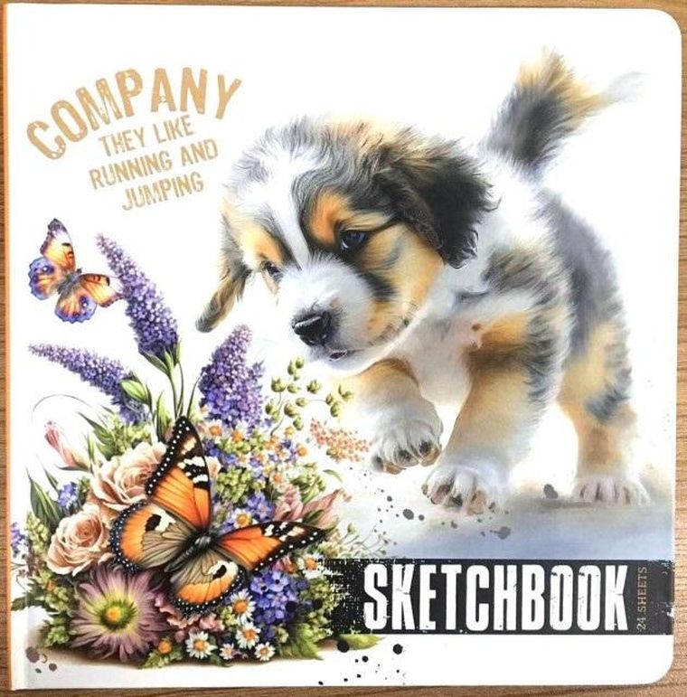 Fresh, szkicownik, 24 kartki, gładki, Piesek