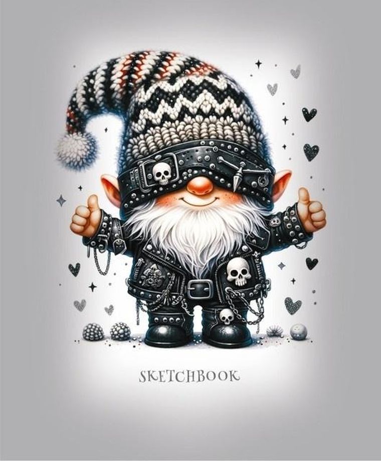 Fresh, szkicownik, 24 strony, 100g, gnom szary, 148-105 cm, 1 szt.