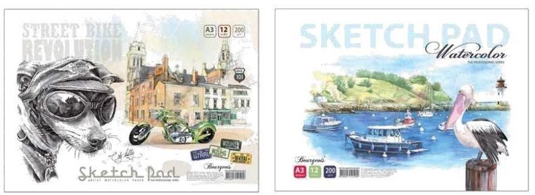 Fresh, szkicownik A3, 12 kartek, 200g