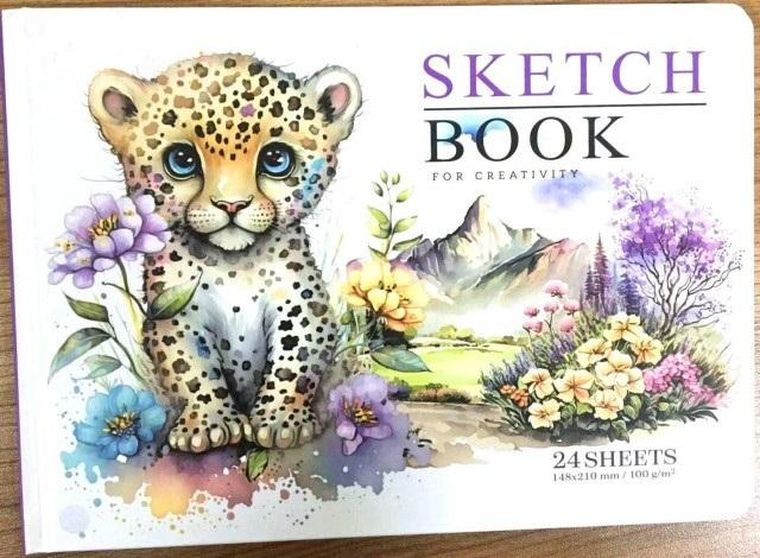 Fresh, szkicownik A5, 24 kartki, gładki, Gepard