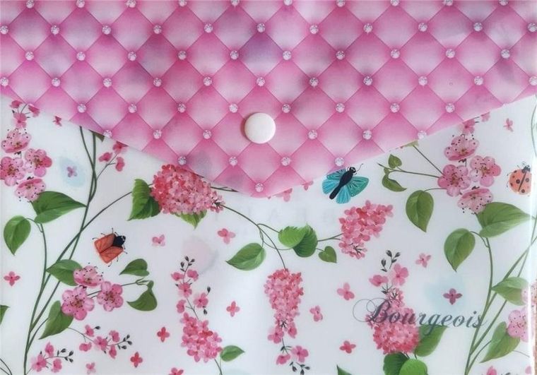 Fresh, teczka A5+ plastikowa z klipsem, Kwiaty, 1 szt.