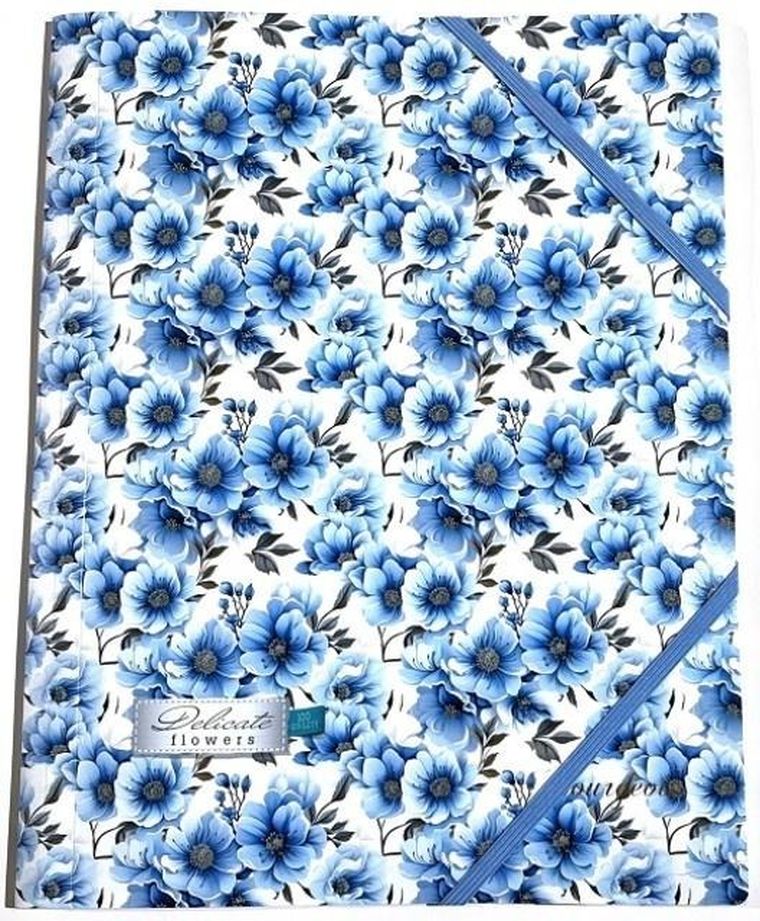 Fresh, teczka plastikowa z gumką A4+, Kwiatki