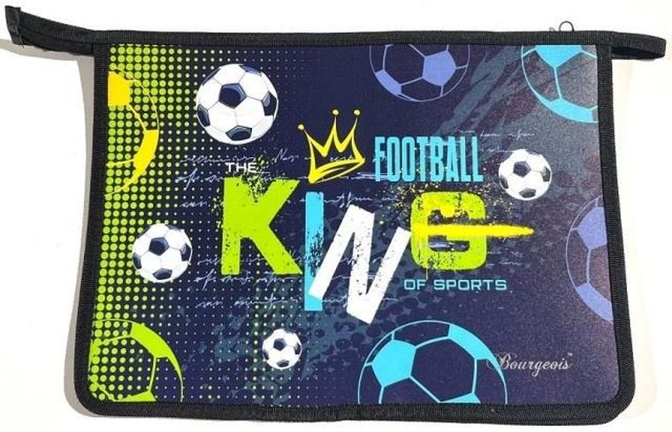 Fresh, teczka-torba zapinana na zamek A4+, Piłka nożna