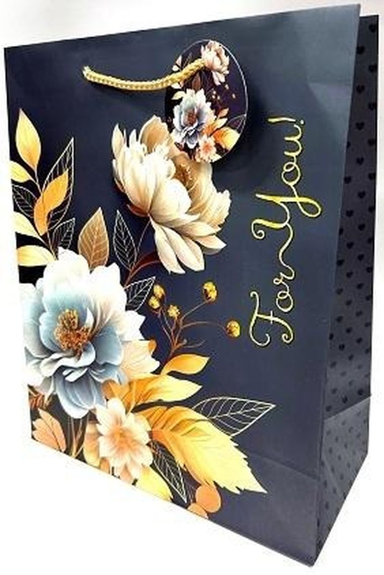 Fresh, torebka ozdobna, matowa, dla Ciebie, 26-32-12 cm