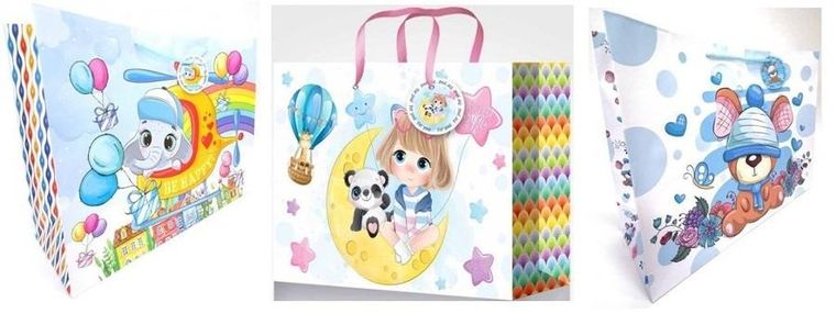 Fresh, torebka prezentowa matowa, 45-33-15 cm pozioma