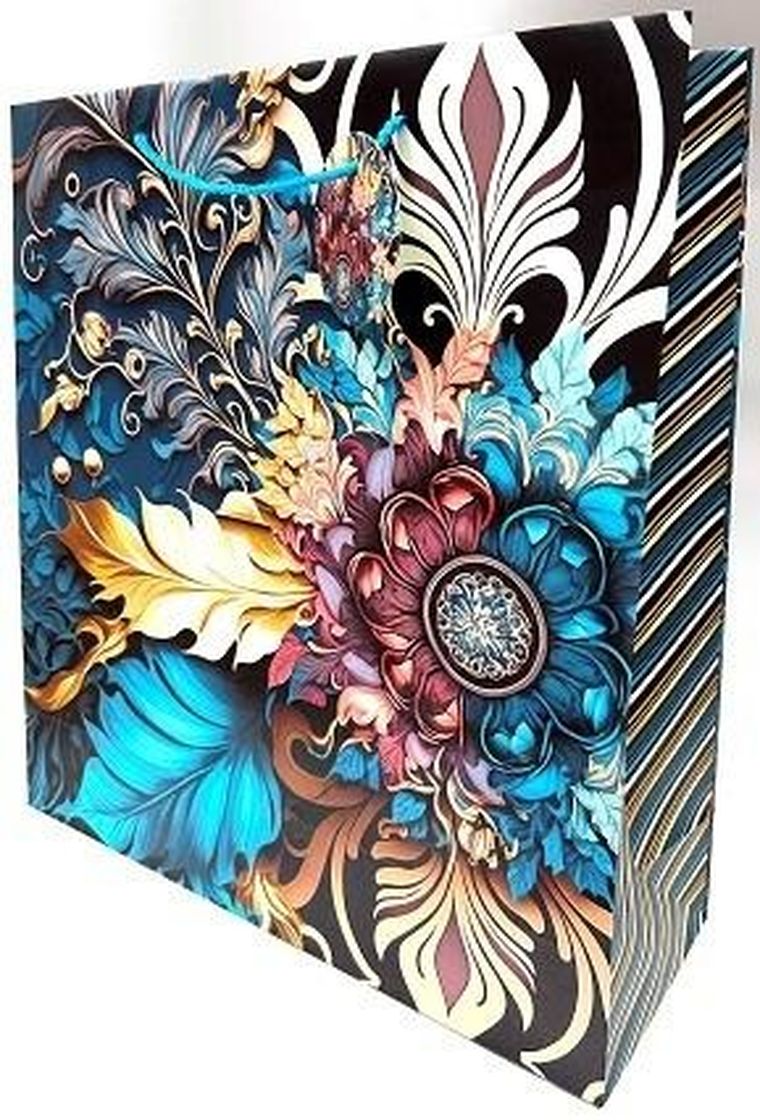 Fresh, torebka prezentowa, matowa, vintage, 35-37-12 cm