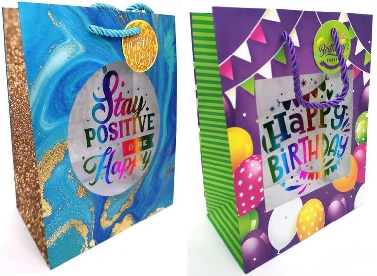 Fresh, torebka prezentowa z okienkiem, pionowa, rozmiar S