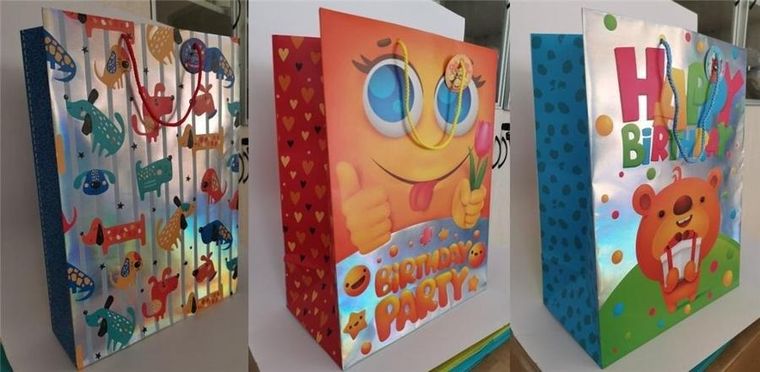 Fresh, torebka prezentowa, złocona, rozmiar XL