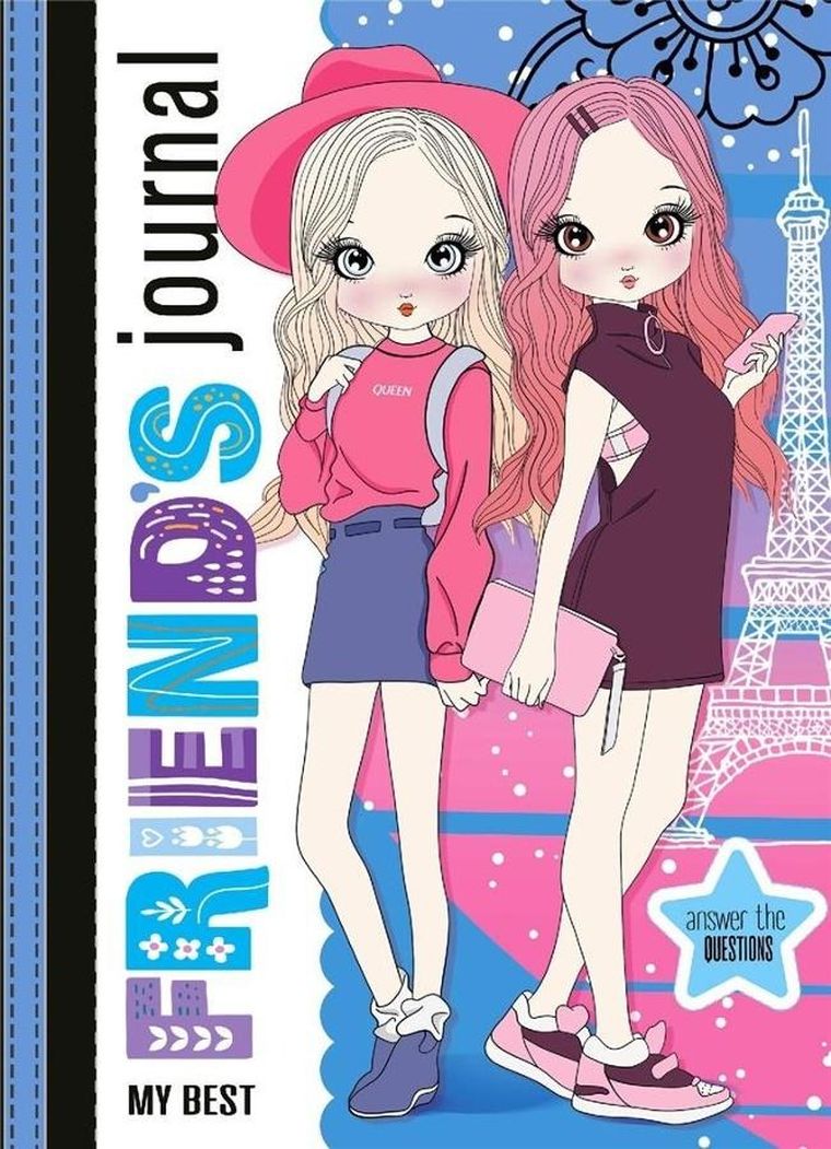 Fresh, zeszyt przyjaciółek, 135-197 mm, 48 kartek, niebieski, 1 szt.