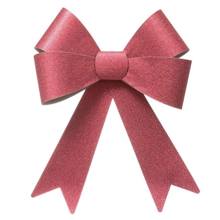 Fééric Lights and Christmas, brokatowa kokarda ozdobna, 30-19 cm