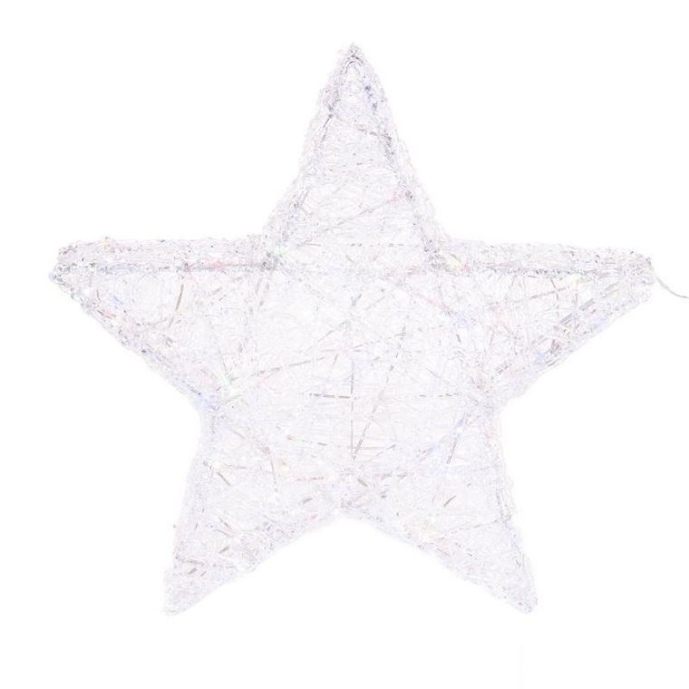 Fééric Lights And Christmas, ozdobna gwiazda z oświetleniem LED, 50 cm