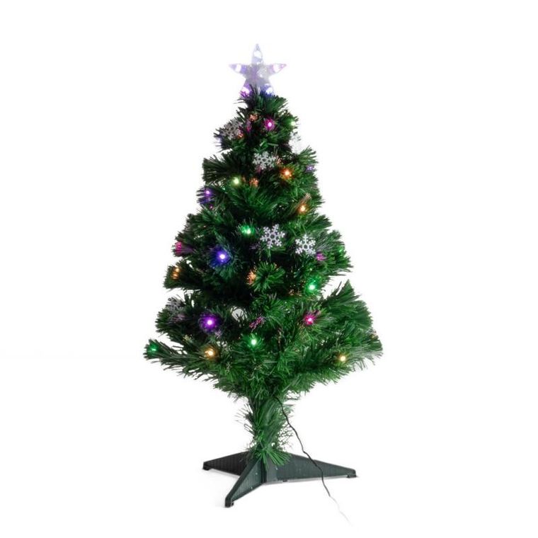 Fééric Lights And Christmas, sztuczna choinka z oświetleniem i gwiazdą, 90 cm