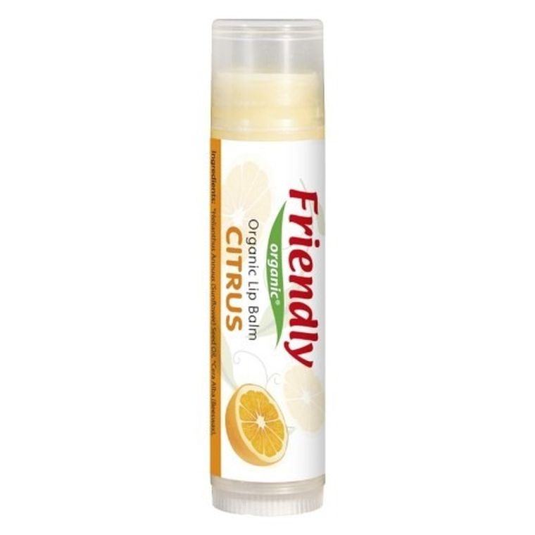 Friendly Organic, balsam do ust, cytryna