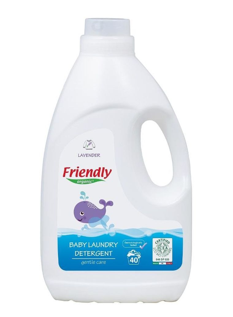 Friendly Organic, płyn do prania ubranek dziecięcych, 2L, lawenda