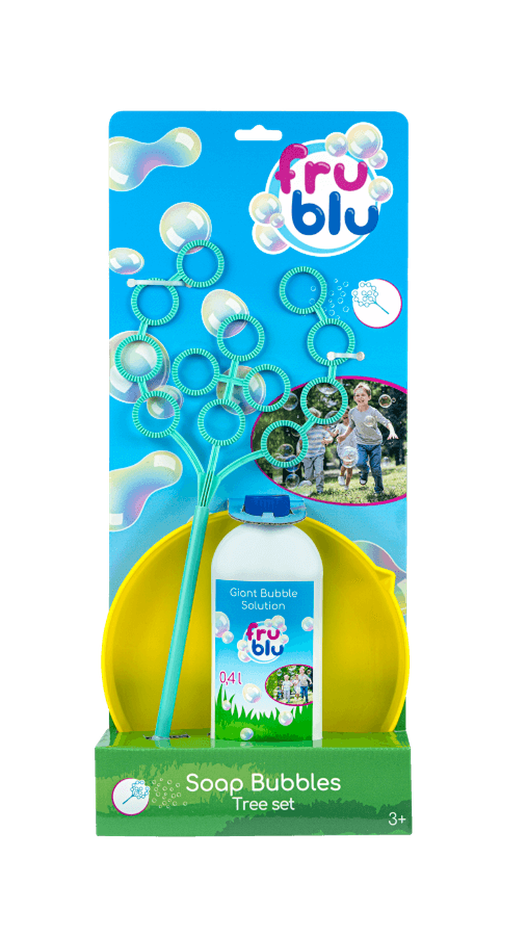 Fru Blu, Drzewko, zestaw do robienia baniek z płynem, 0,4l