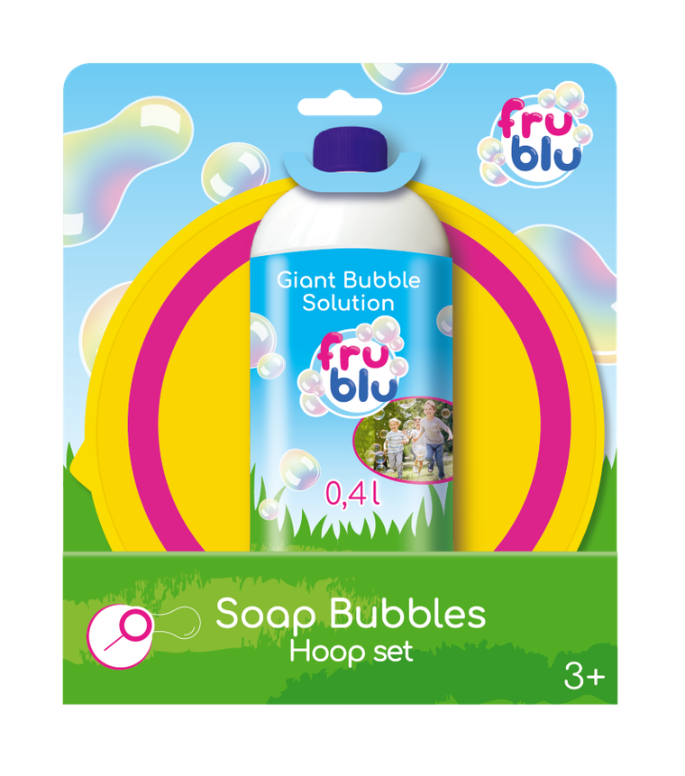 Fru Blu, Obręcz, zestaw do robienia baniek mydlanych z płynem, 0,4l